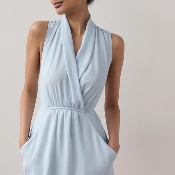 SOLD aritzia | sabine dress | muted royal blue | size small - Picture 11 of 11
